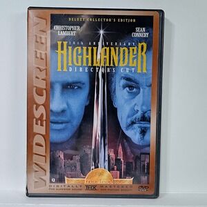 Highlander Director's Cut DVD Christopher Lambert Sean Connery Deluxe Edition‎